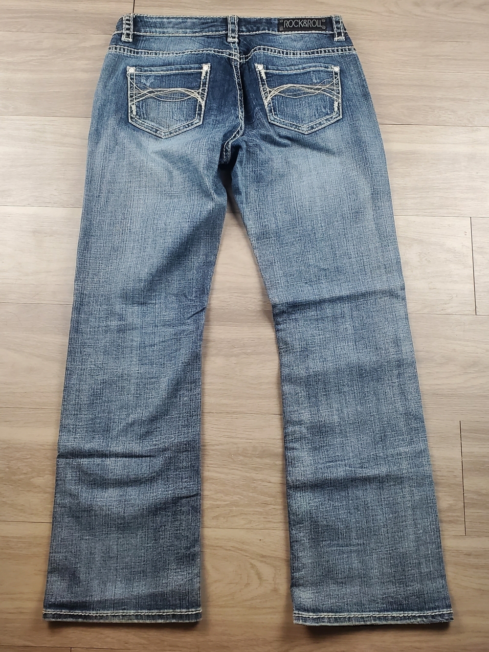 Riding Jean Straight Leg Jeans in Faded Blue - Picture 10 of 12